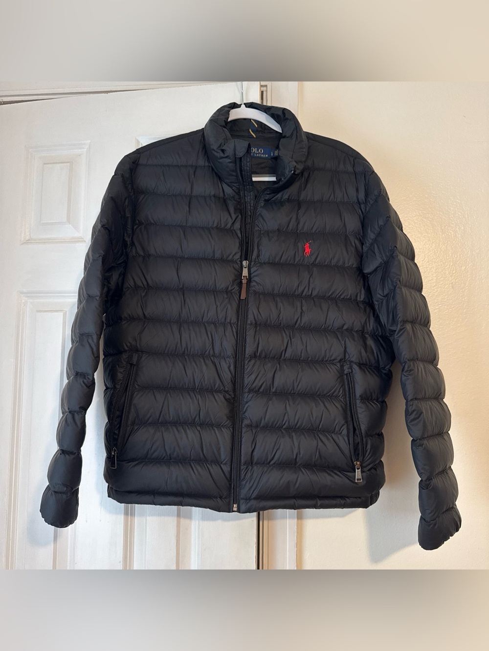 Polo Ralph Lauren Packable Down Puffer Jacket Coat no hood Large - Picture 2 of 9